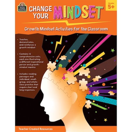 Teacher Created Resources Change Your Mindset - Growth Mindset Activities Classroom (Grade 5+) TCR8311